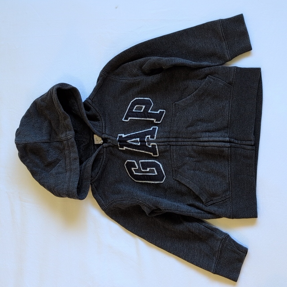 babyGap gray logo zip-up hoodie sweatshirt 3T toddler unisex
